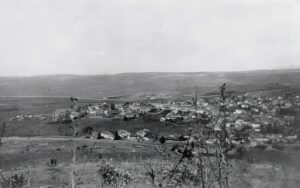 Νοτιοανατολική άποψη της Βεύης, από θέση νεοζηλανδικού πολυβόλου (1941).