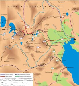Η παράταξη των αντίπαλων δυνάμεων στις 11 Απριλίου 1941